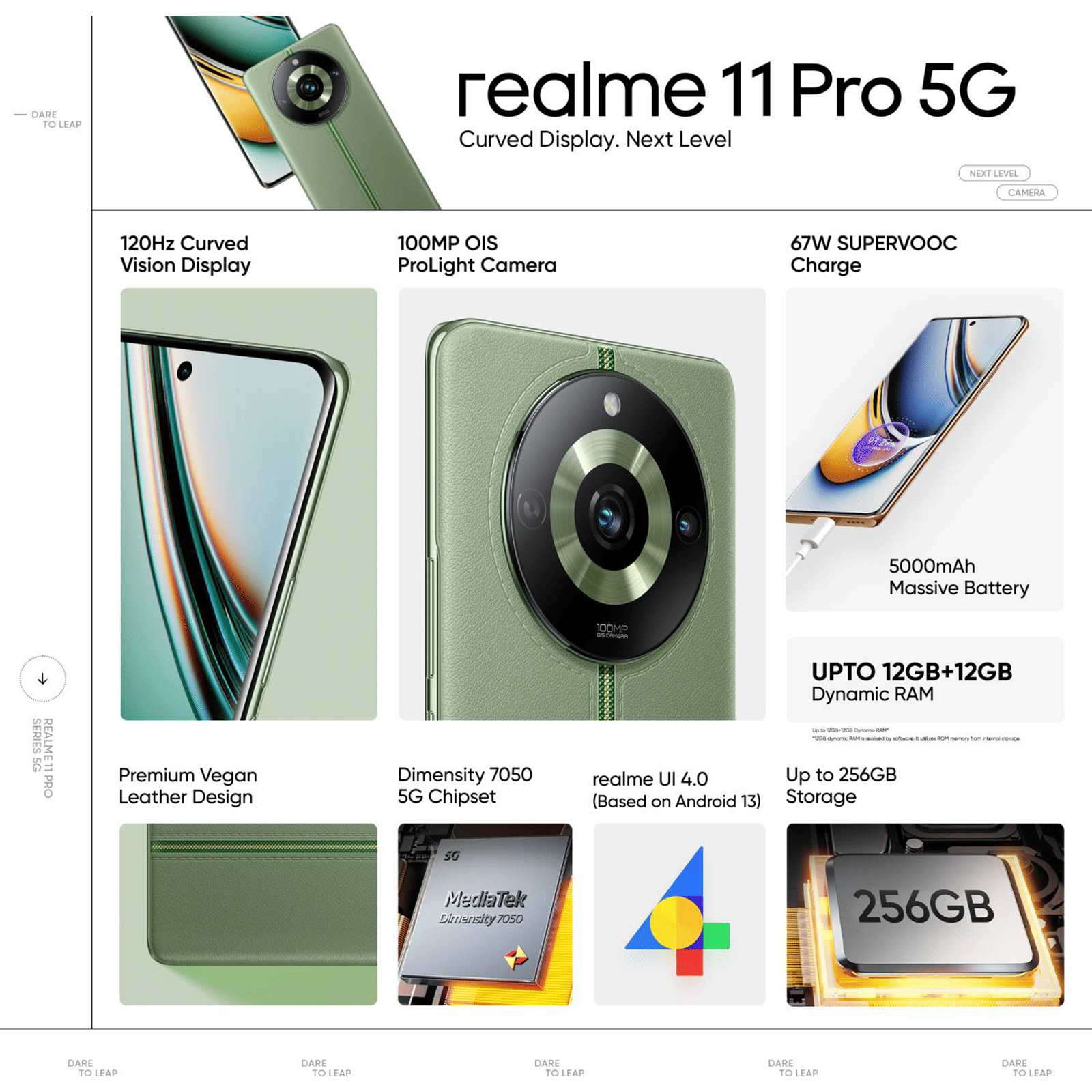 realme 11 Pro 5G (8GB RAM, 256GB, Oasis Green) realme 11 Pro 5G (8GB RAM, 256GB, Oasis Green)_8