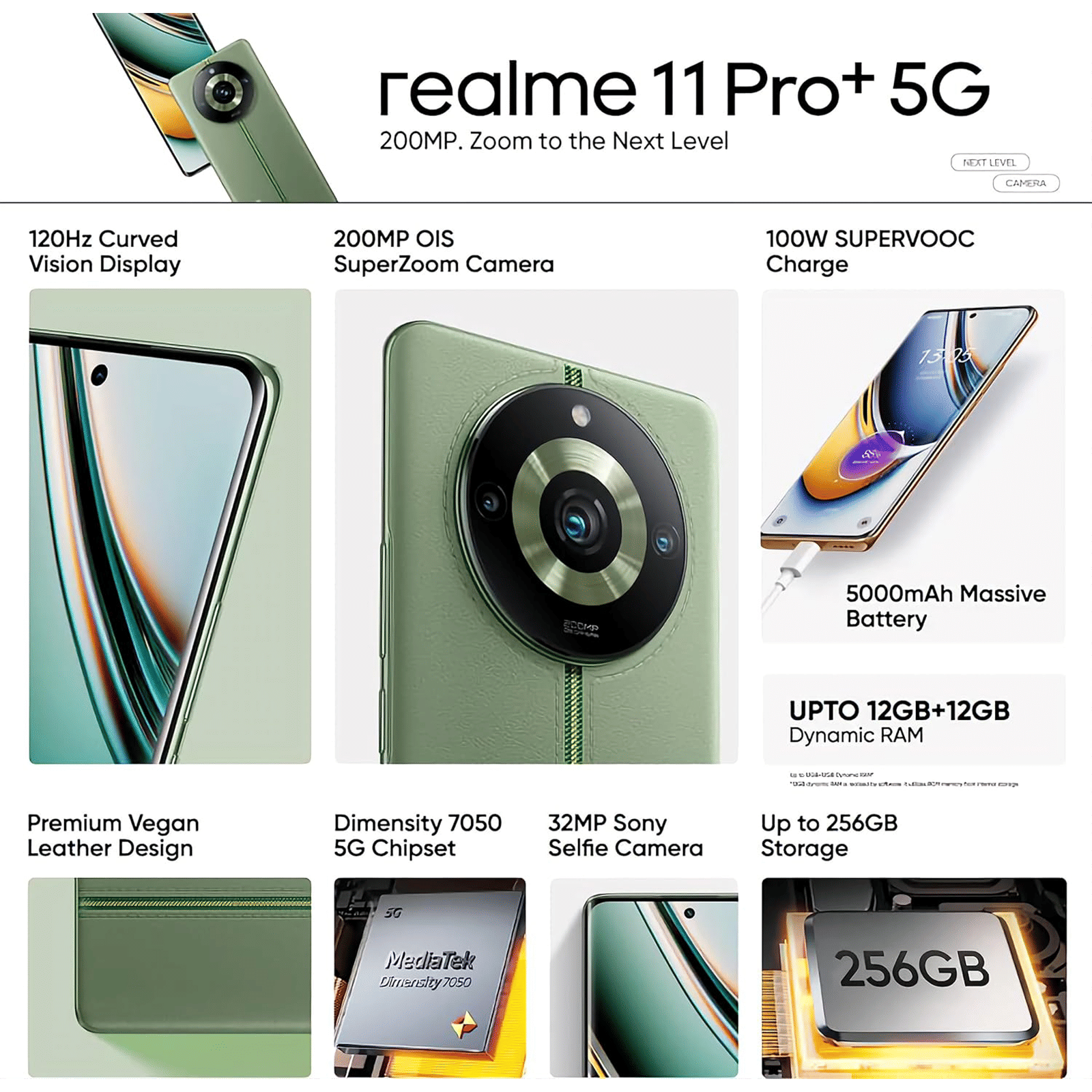 realme 11 Pro Plus 5G (8GB RAM, 256GB, Oasis Green)_9
