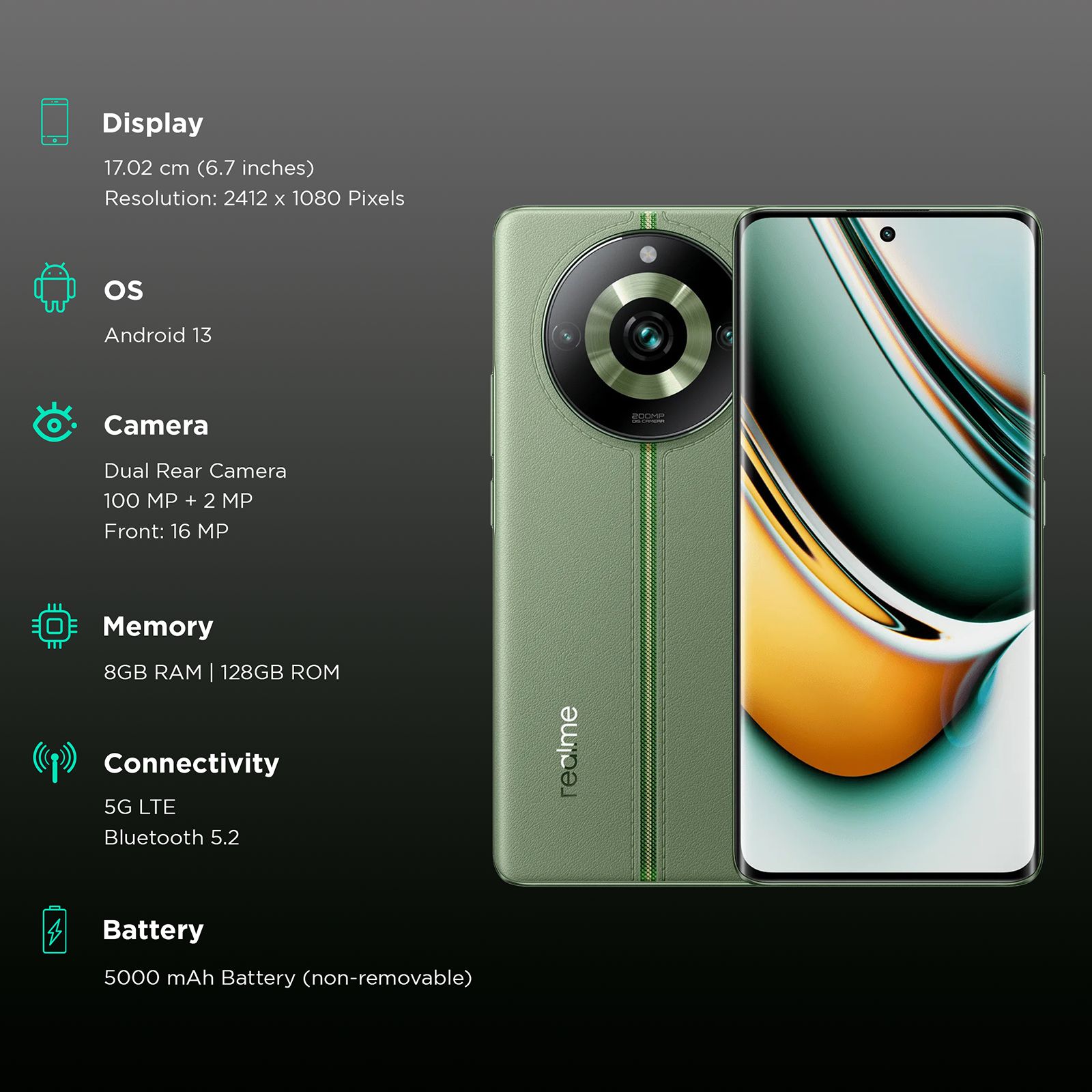 realme 11 Pro 5G (8GB RAM, 128GB, Oasis Green)_3