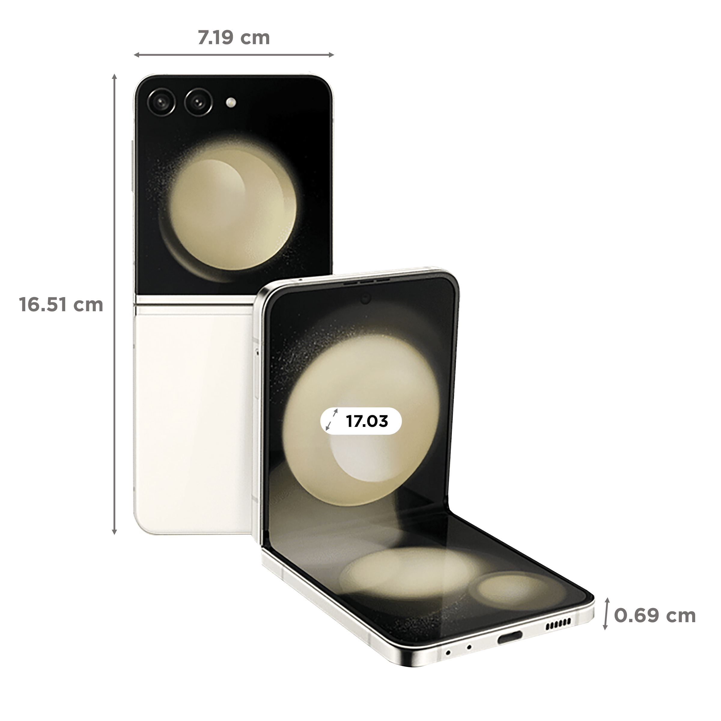 SAMSUNG Galaxy Z Flip5 5G (8GB RAM, 256GB, Cream) SAMSUNG Galaxy Z Flip5 5G (8GB RAM, 256GB, Cream)_2