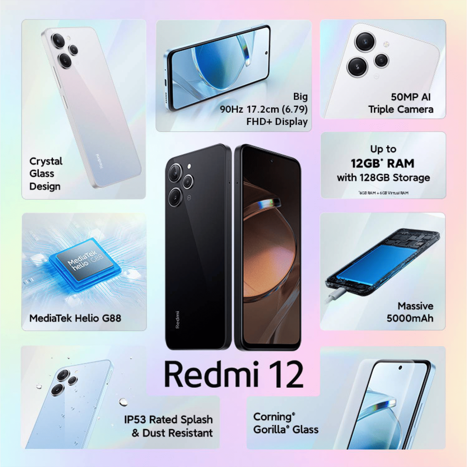 Redmi 12 (6GB RAM, 128GB, Jade Black) Redmi 12 (6GB RAM, 128GB, Jade Black)_16