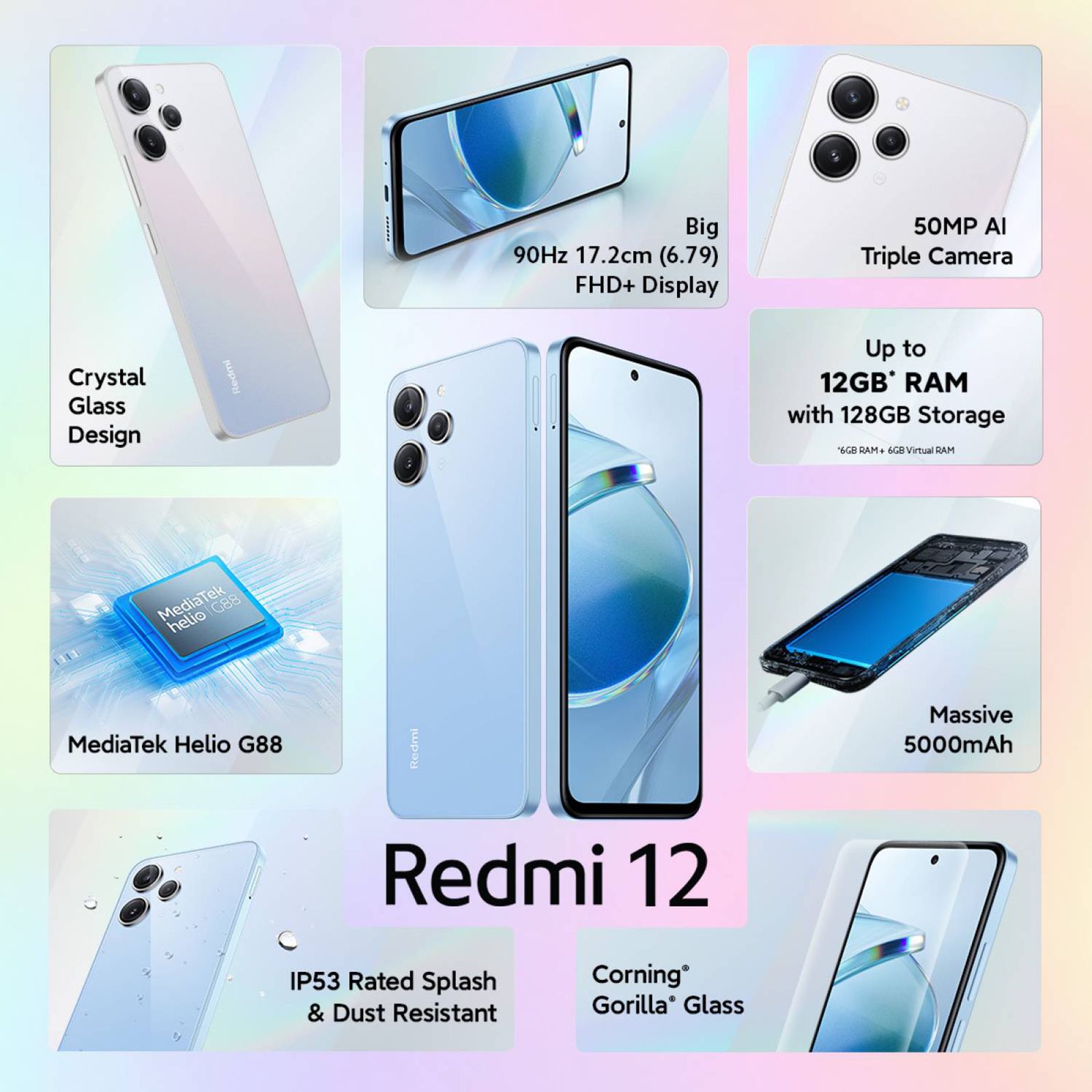 Redmi 12 (6GB RAM, 128GB, Pastel Blue)_15
