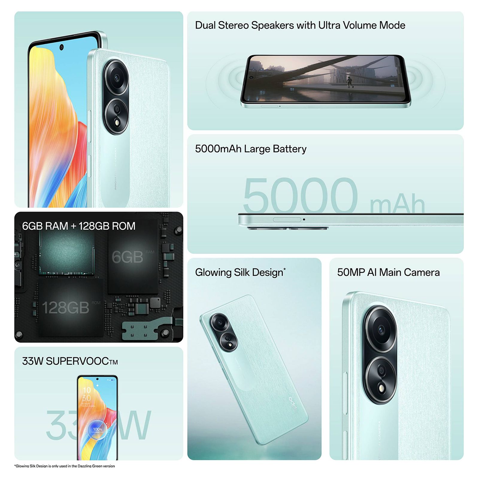 oppo A58 (6GB RAM, 128GB, Glowing Black)_9
