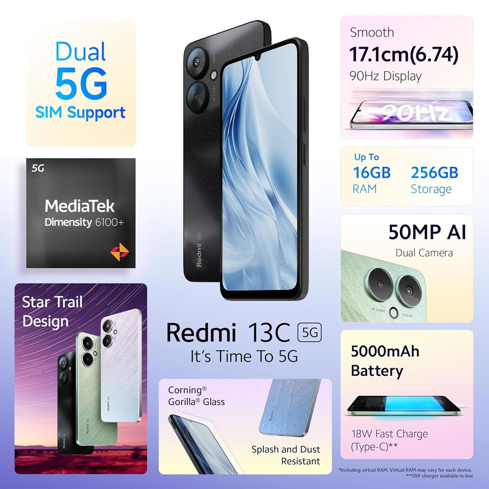 Redmi 13C 5G (4GB RAM, 128GB, Starlight Black)_10
