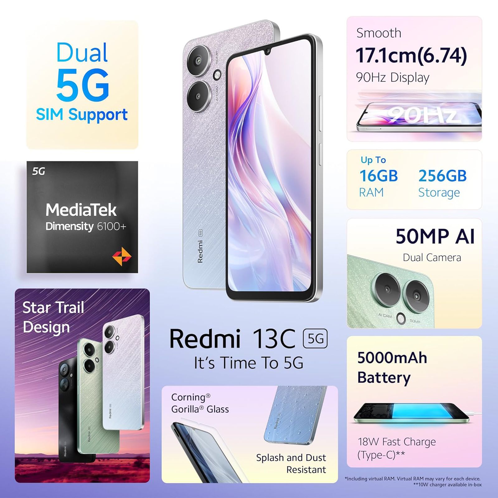 Redmi 13C 5G (6GB RAM, 128GB, Startrail Silver) Redmi 13C 5G (6GB RAM, 128GB, Startrail Silver)_10