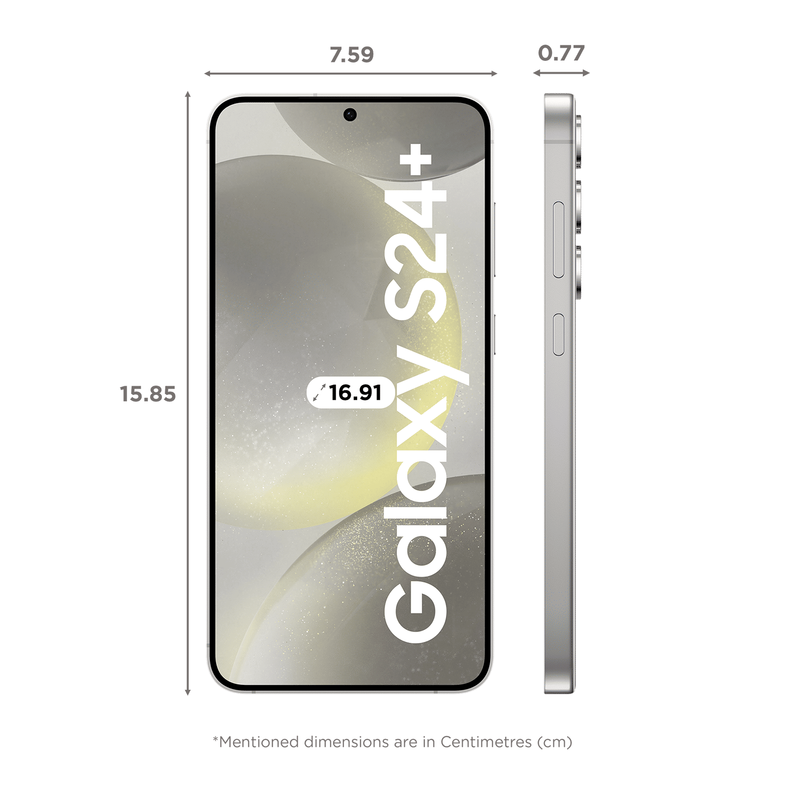 SAMSUNG Galaxy S24 Plus 5G (12GB RAM, 256GB, Marble Gray)_2