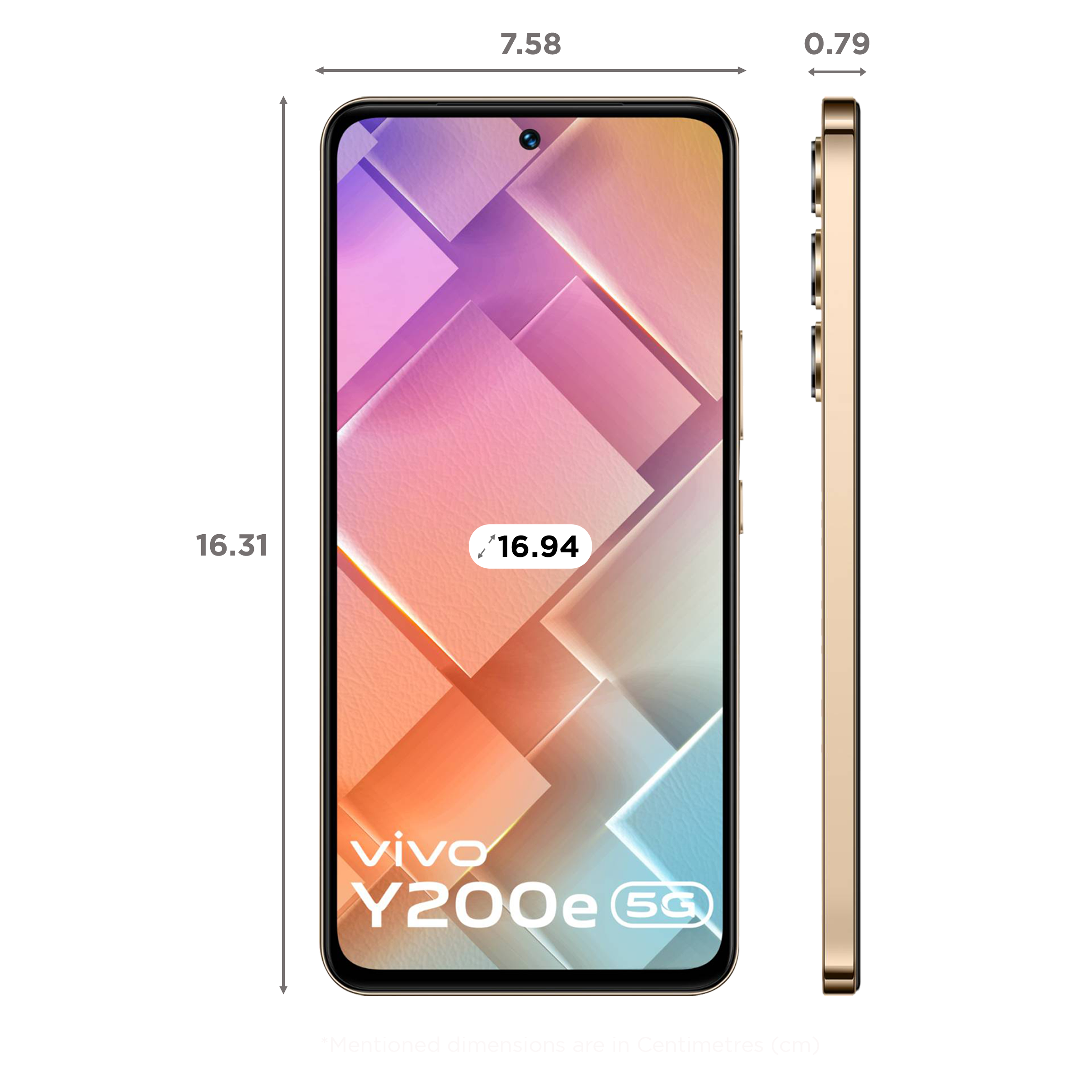 vivo Y200e 5G (8GB, 128GB ROM, Saffron Delight)_2