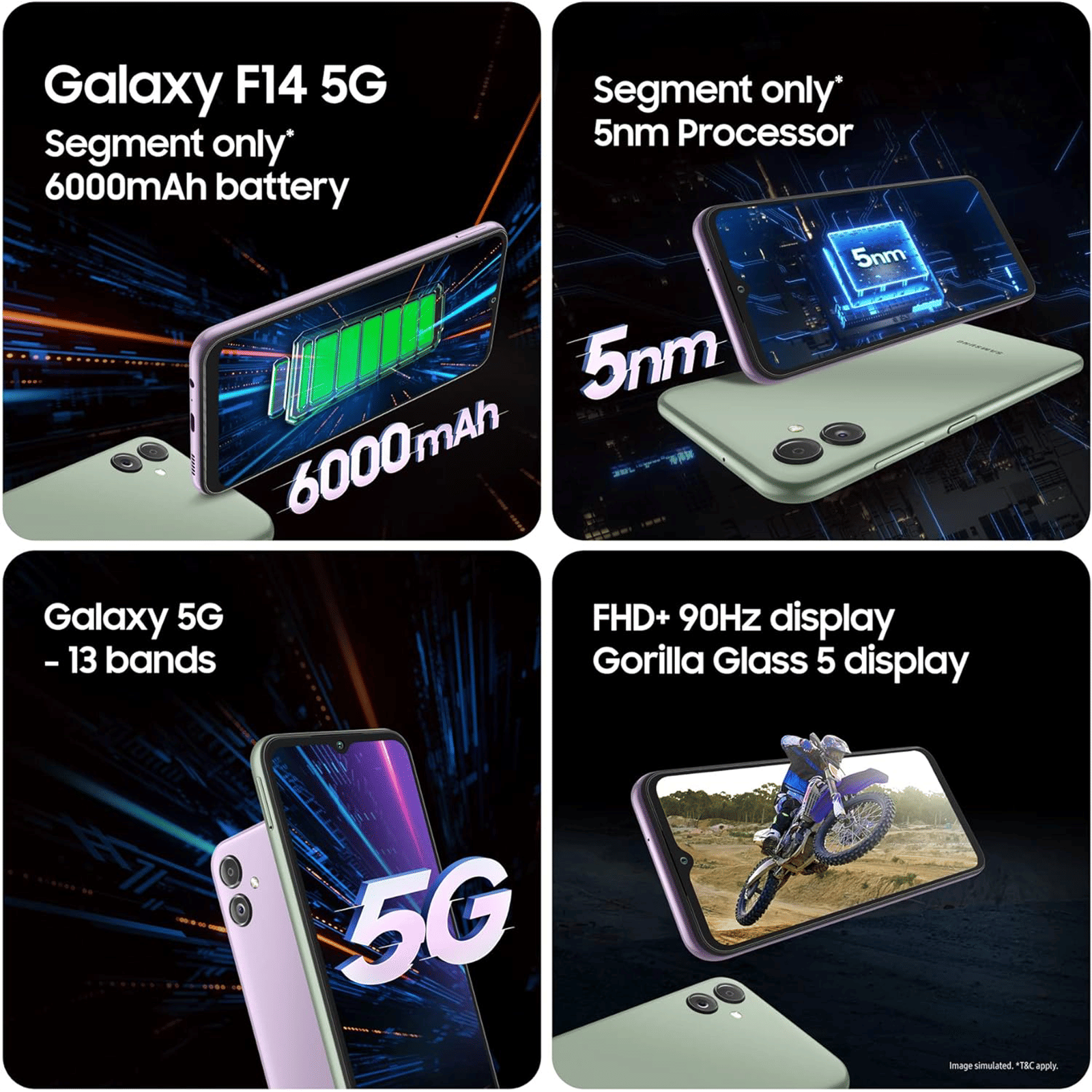 SAMSUNG Galaxy F14 5G (4GB RAM, 128GB, G.O.A.T Green)_12