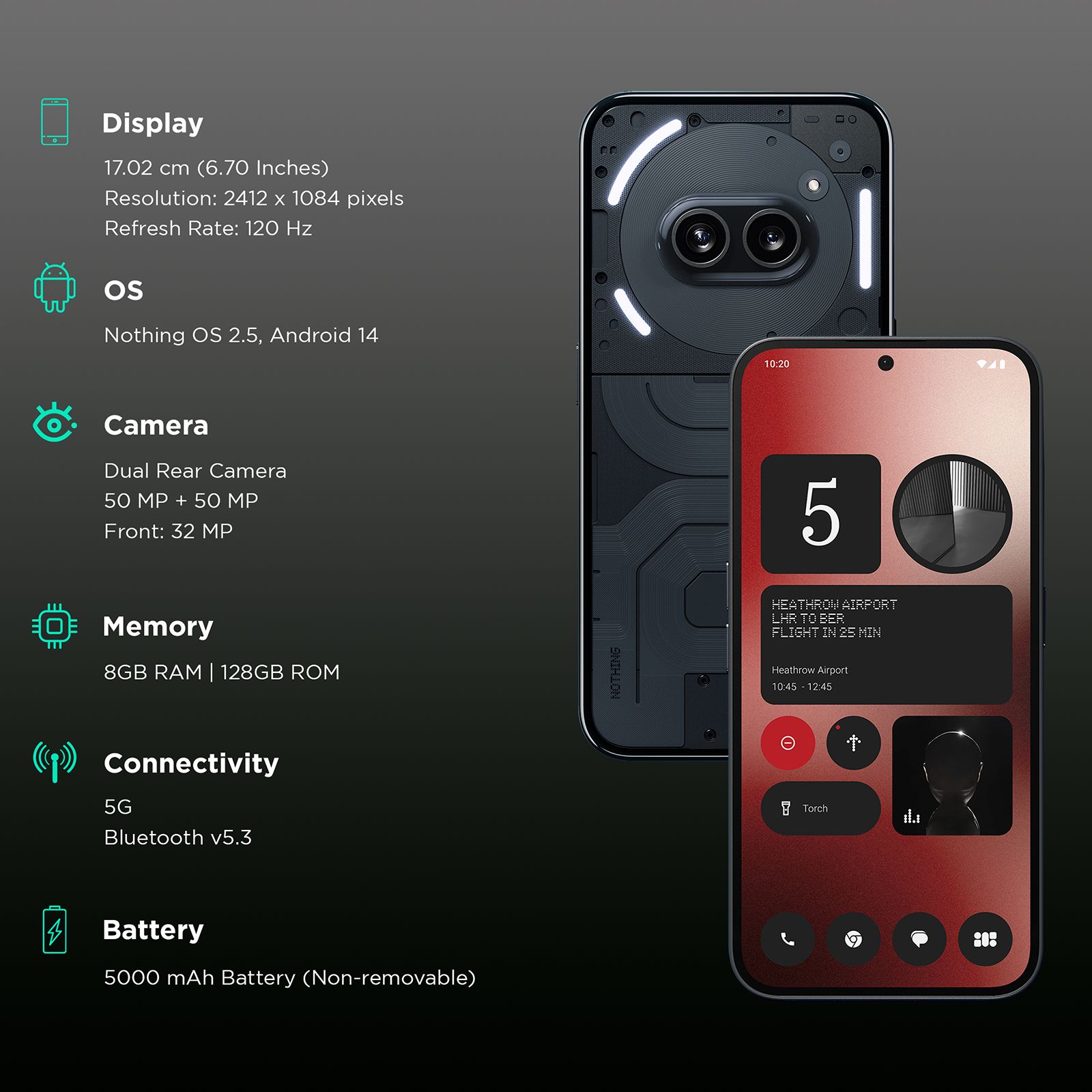 Nothing Phone 2a 5G (8GB RAM, 128GB, Black) Nothing Phone 2a 5G (8GB RAM, 128GB, Black)_2
