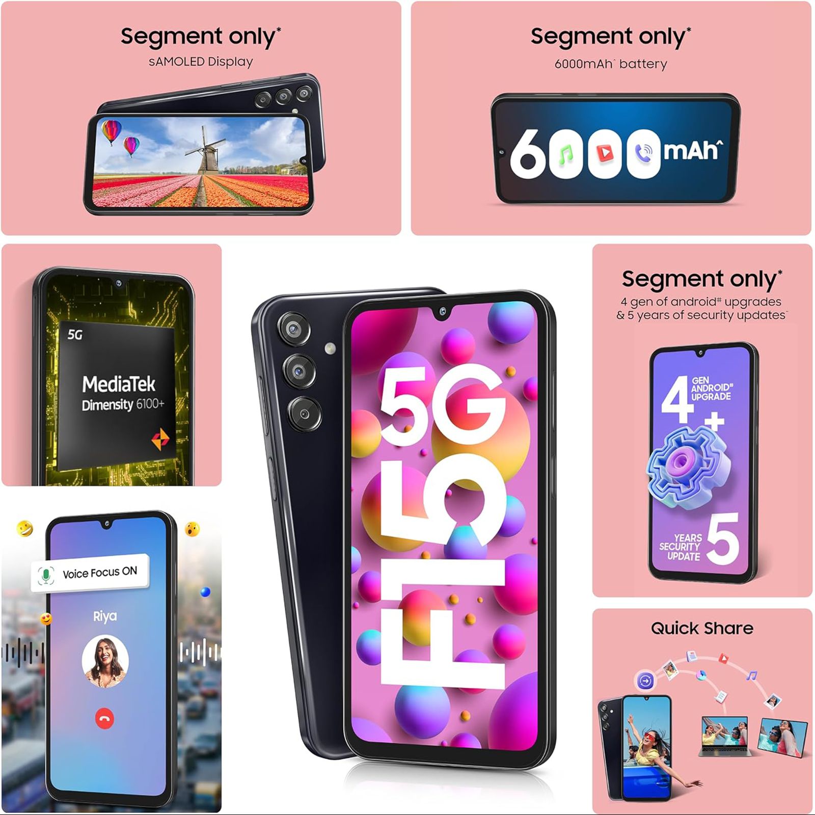 SAMSUNG Galaxy F15 5G (6GB RAM, 128GB, Black)_8
