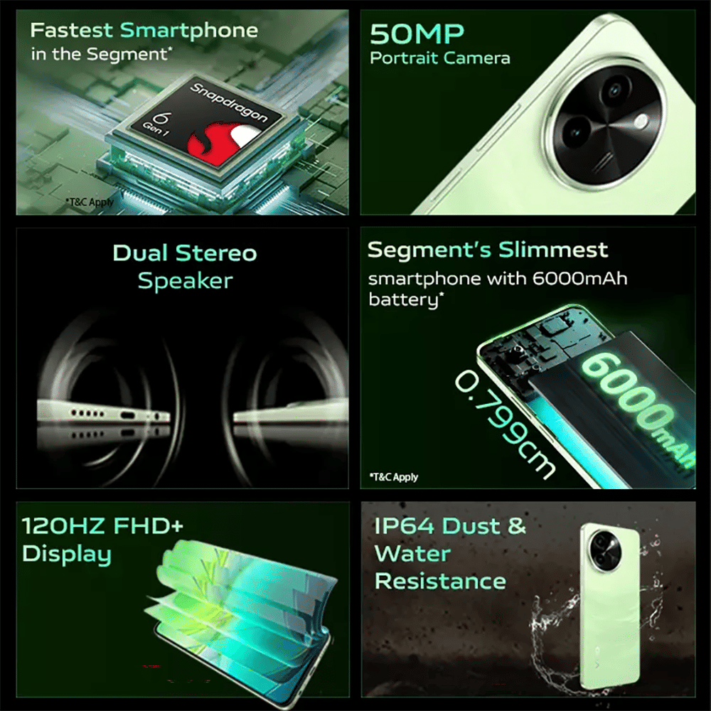 vivo T3x 5G (8GB RAM, 128GB, Celestial Green)_14
