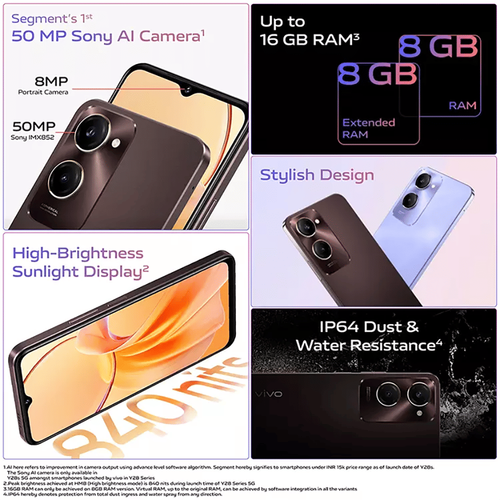vivo Y28s 5G (4GB RAM, 128GB, Mocha Brown) vivo Y28s 5G (4GB RAM, 128GB, Mocha Brown)_12