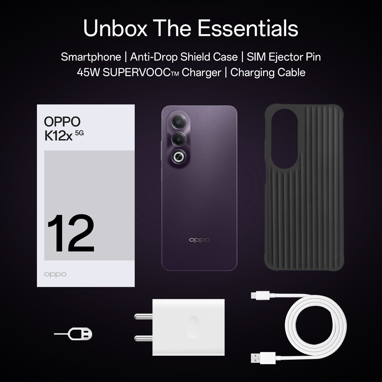 oppo K12x 5G (8GB RAM, 256GB, Midnight Violet)_13