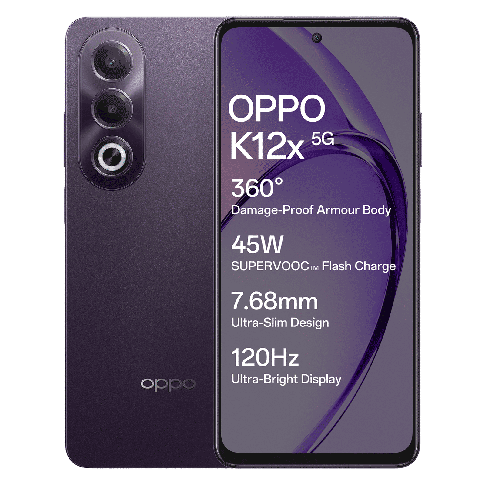 oppo K12x 5G (6GB RAM, 128GB, Midnight Violet)_1