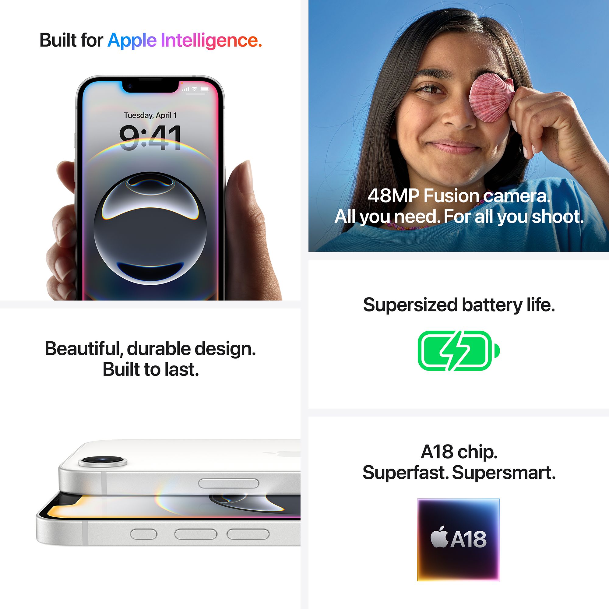 Apple iPhone 16e (256GB, White) Apple iPhone 16e (256GB, White)_7
