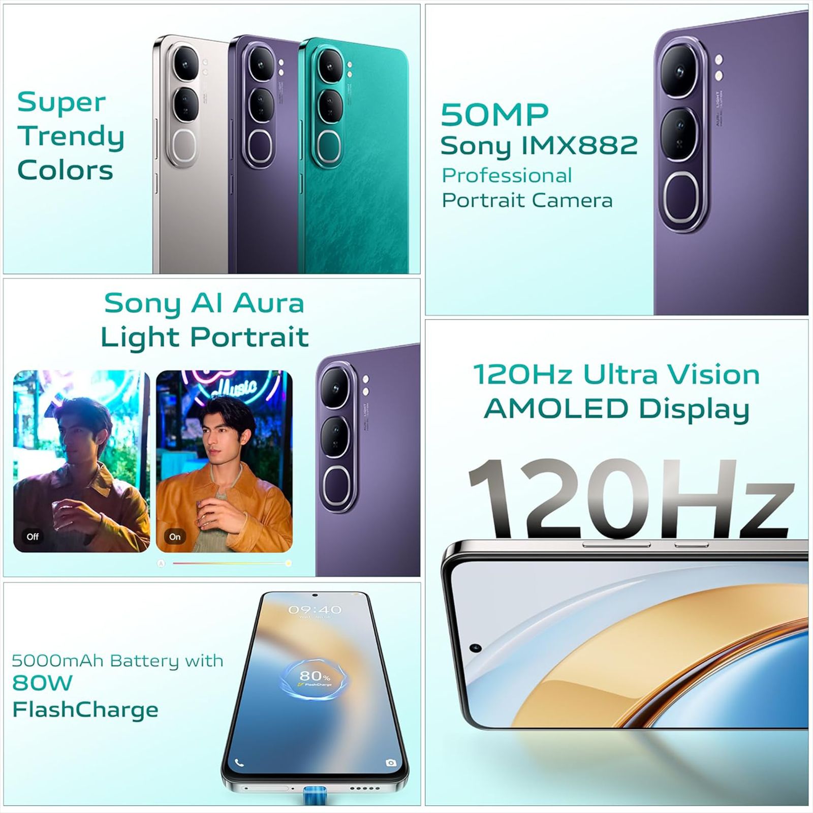 vivo Y300 5G (8GB RAM, 128GB ROM, Phantom Purple)_14