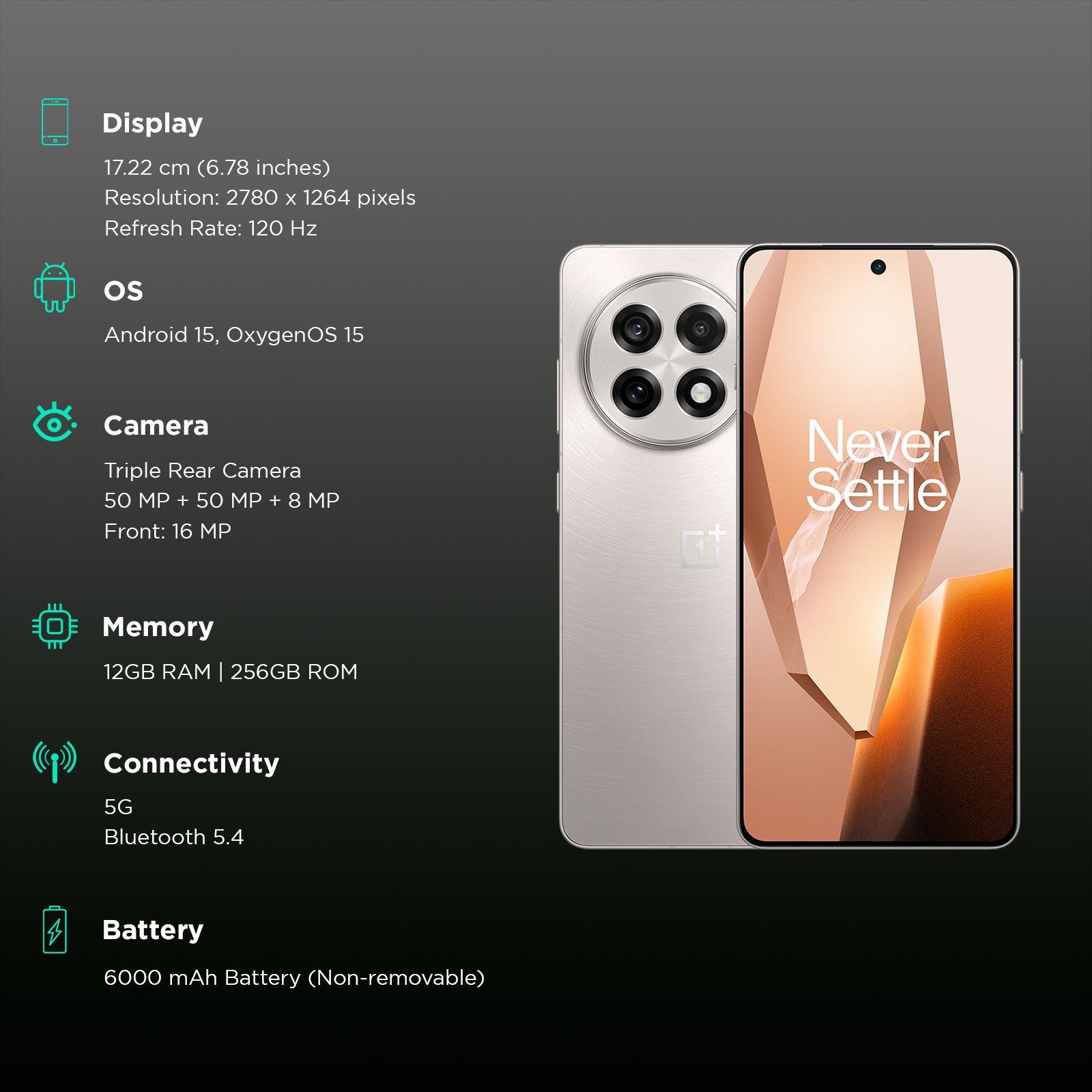 OnePlus 13R 5G (12GB RAM, 256GB, Astral Trail)_3