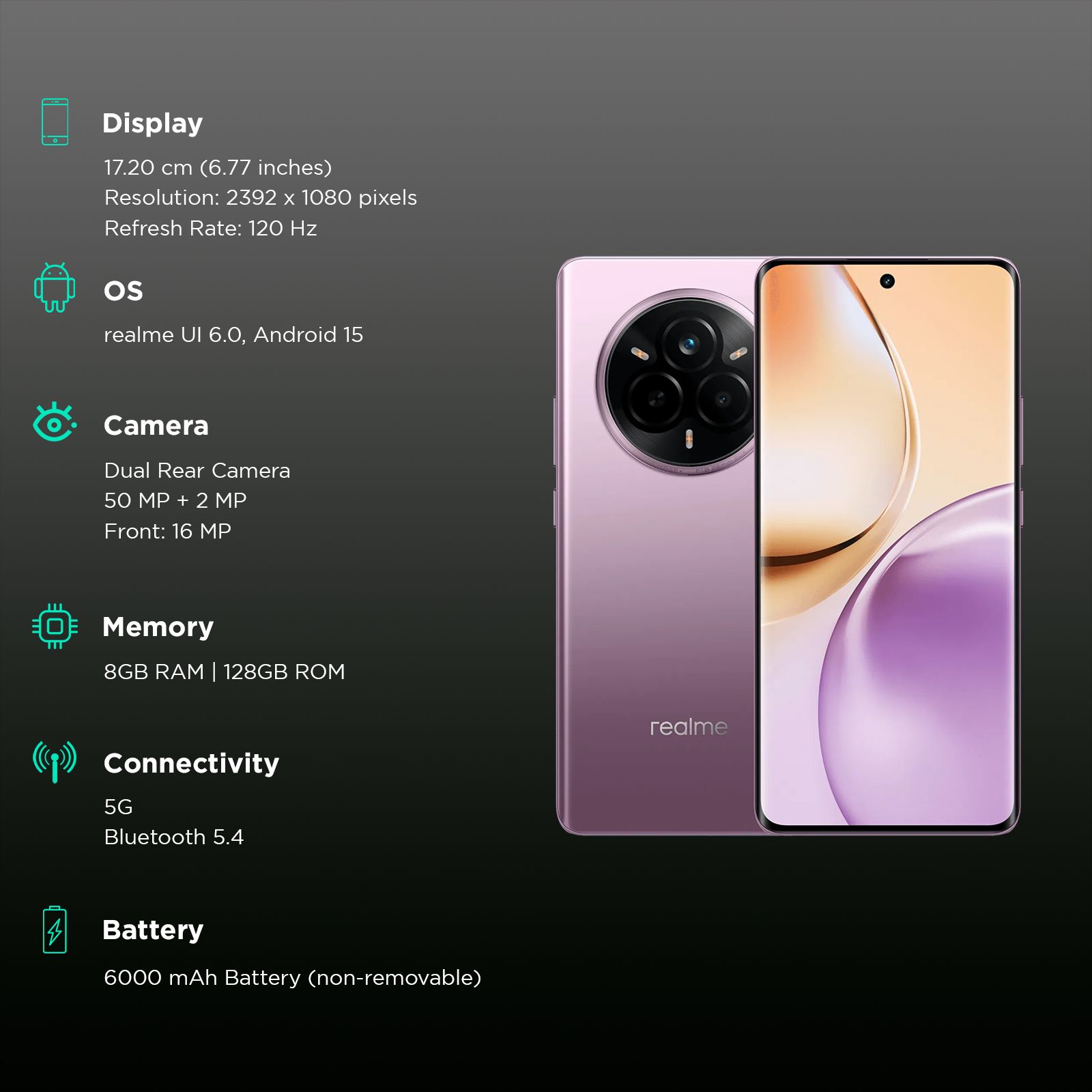 realme 14 Pro 5G (8GB RAM, 128GB, Jaipur Pink)_3