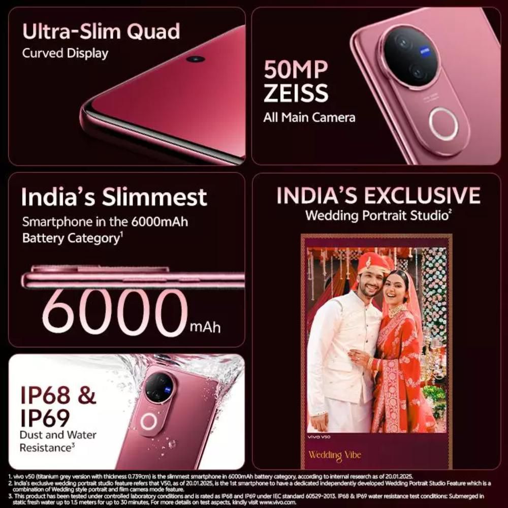 vivo V50 5G (8GB RAM, 256GB, Rose Red) vivo V50 5G (8GB RAM, 256GB, Rose Red)_19