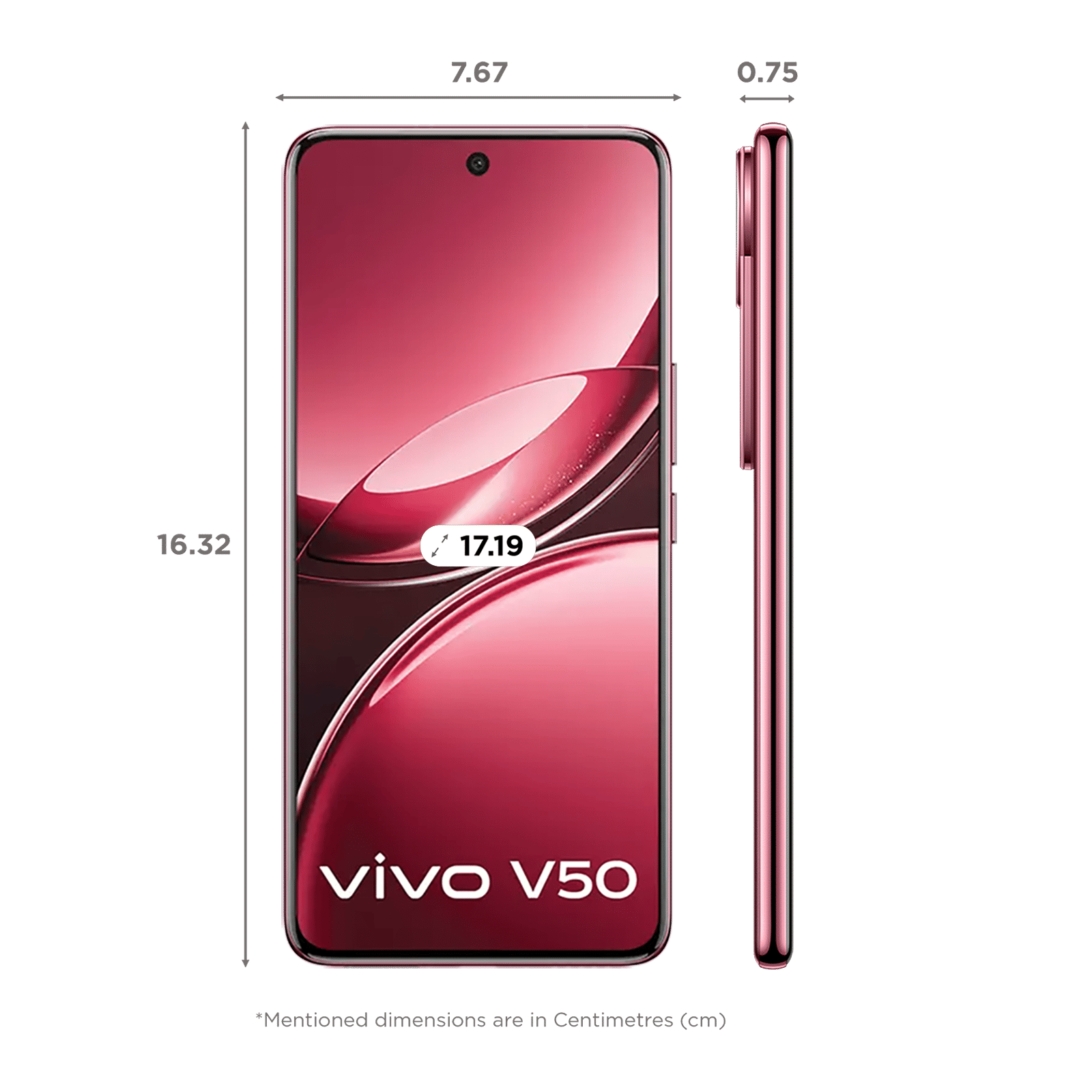 vivo V50 5G (8GB RAM, 128GB, Rose Red) vivo V50 5G (8GB RAM, 128GB, Rose Red)_2
