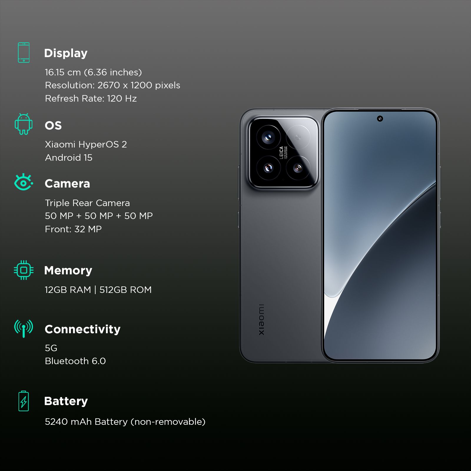 Xiaomi 15 5G (12GB RAM, 512GB, Black)_3