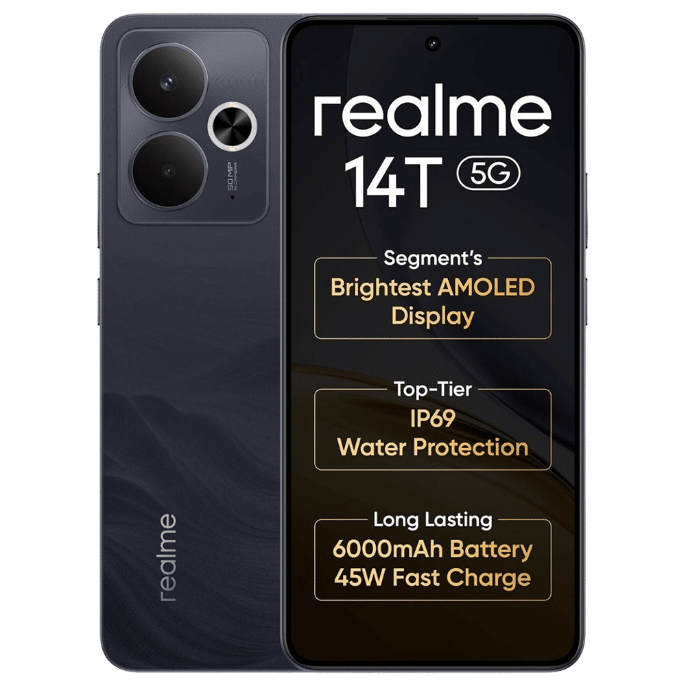 realme 14T 5G (8GB RAM, 128GB, Obsidian Black) realme 14T 5G (8GB RAM, 128GB, Obsidian Black)_1