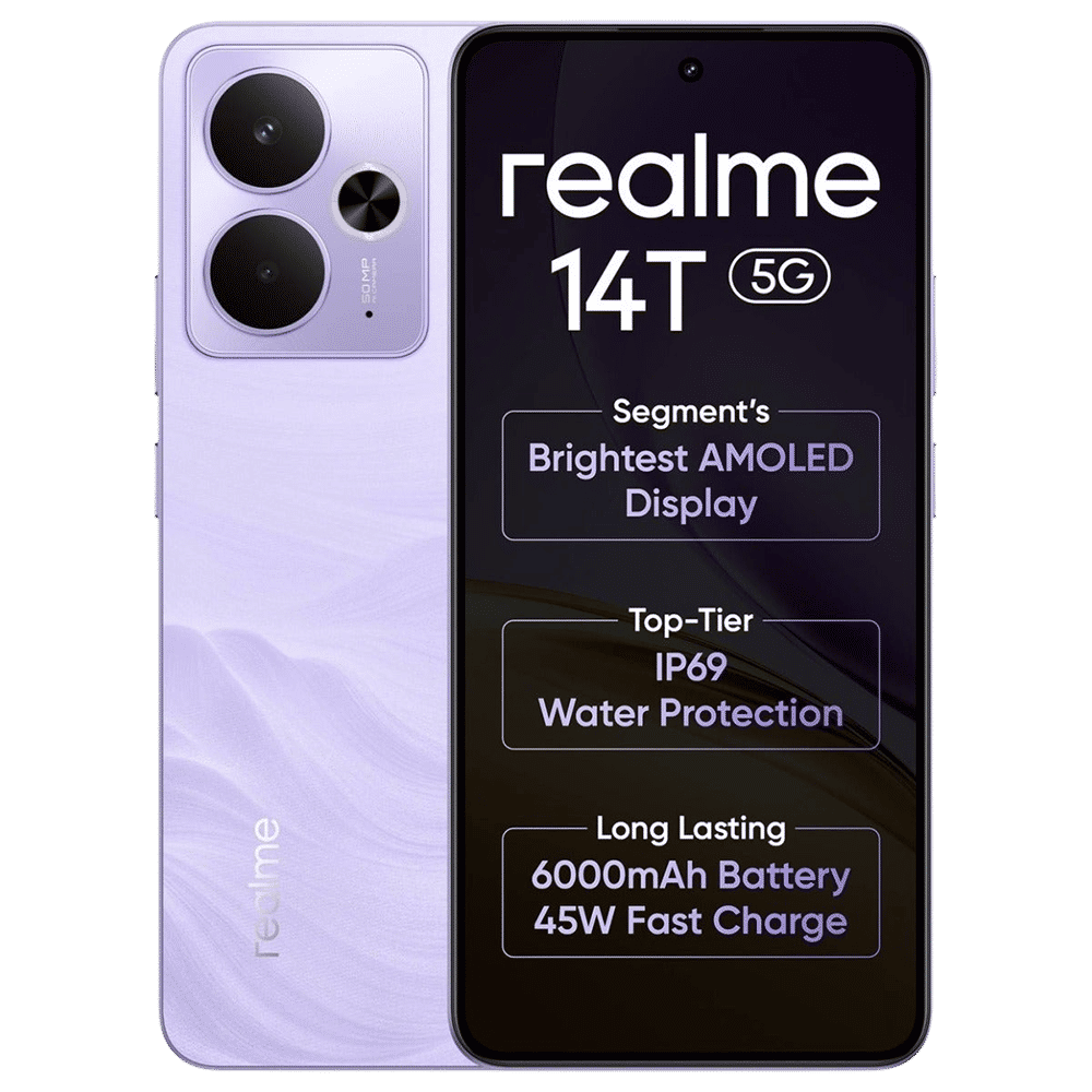 realme 14T 5G (8GB RAM, 256GB, Lightning Purple) realme 14T 5G (8GB RAM, 256GB, Lightning Purple)_1