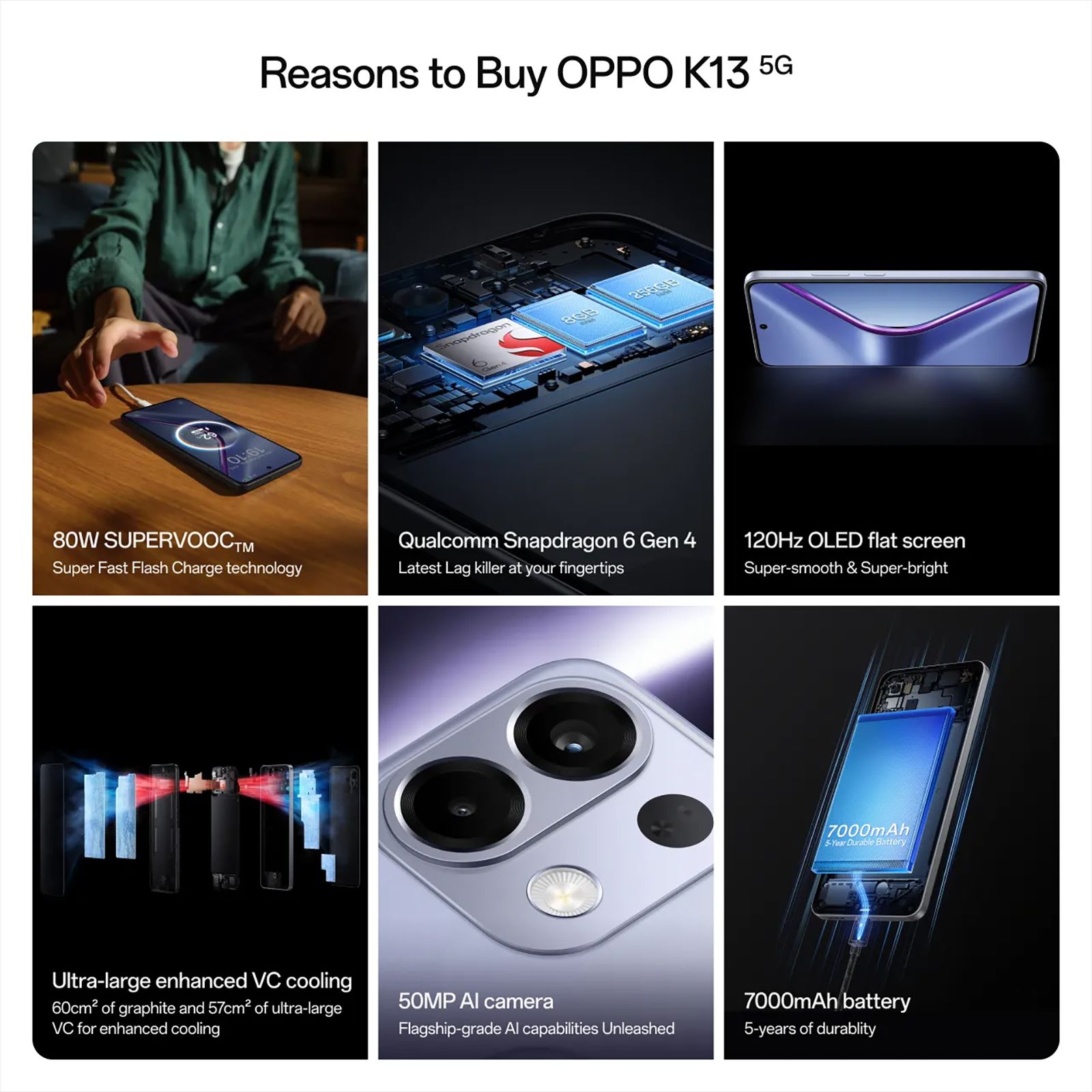 oppo K13 5G (8GB RAM, 256GB, Icy Purple)_9