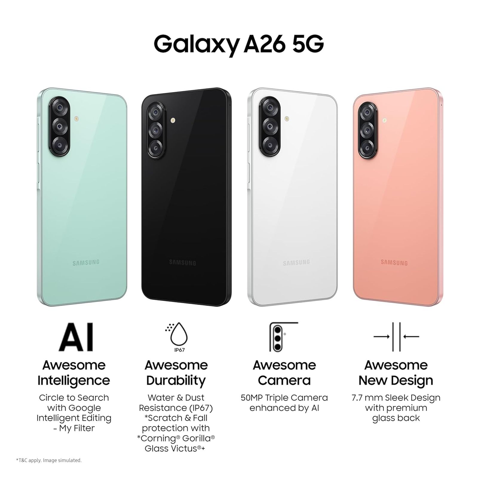 SAMSUNG Galaxy A26 5G (6GB RAM, 128GB, Awesome Black)_12