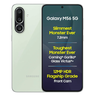 SAMSUNG Galaxy M56 5G (8GB RAM, 128GB, Light
                  Green)