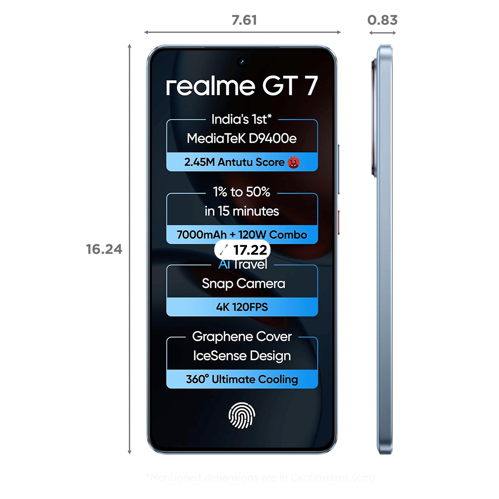 realme GT 7 5G (8GB RAM, 256GB, IceSense Blue) realme GT 7 5G (8GB RAM, 256GB, IceSense Blue)_2