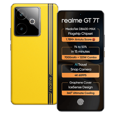 realme GT 7T 5G (12GB RAM, 256GB, Racing Yellow)