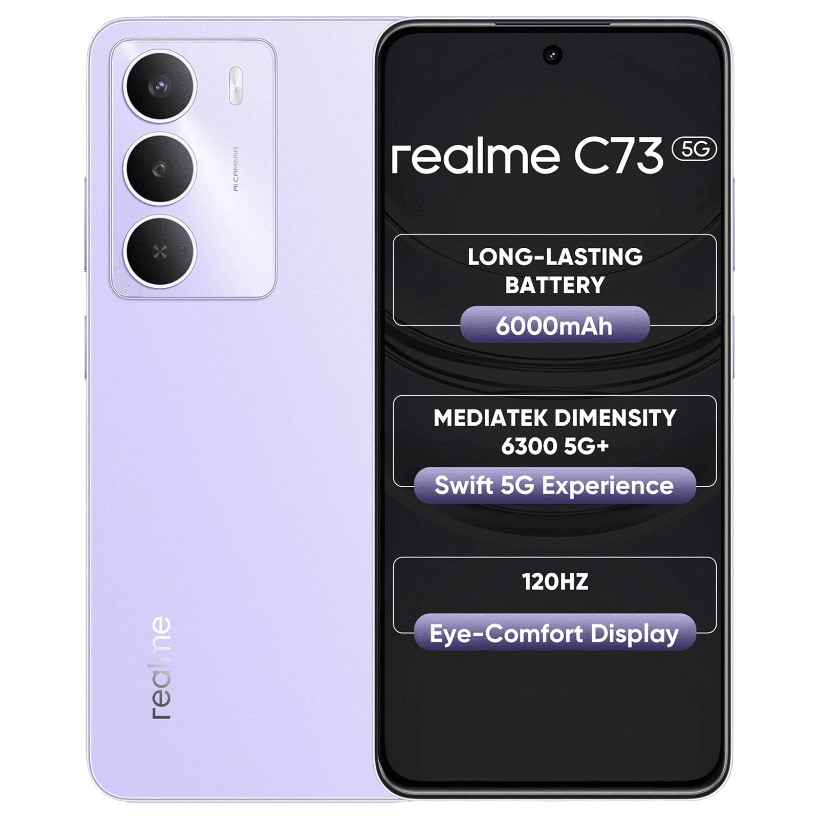 realme C73 5G (4GB RAM, 128GB, Crystal Purple) realme C73 5G (4GB RAM, 128GB, Crystal Purple)_1