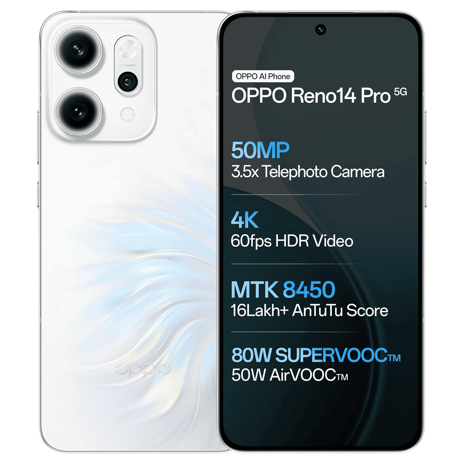 oppo Reno 14 Pro 5G (12GB RAM, 512GB, Pearl White)_1
