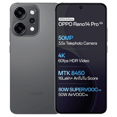 oppo Reno 14 Pro 5G (12GB RAM, 256GB, Titanium
                  Grey)