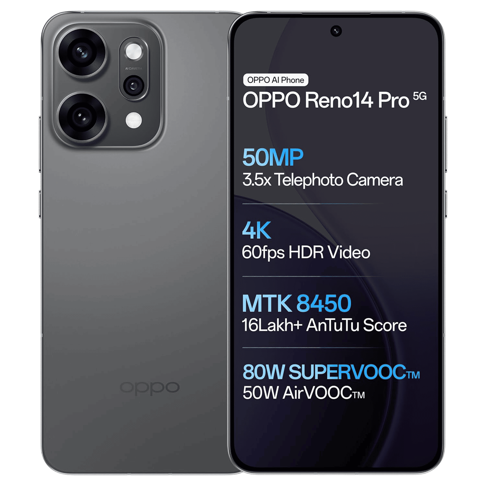 oppo Reno 14 Pro 5G (12GB RAM, 256GB, Titanium Grey)_1
