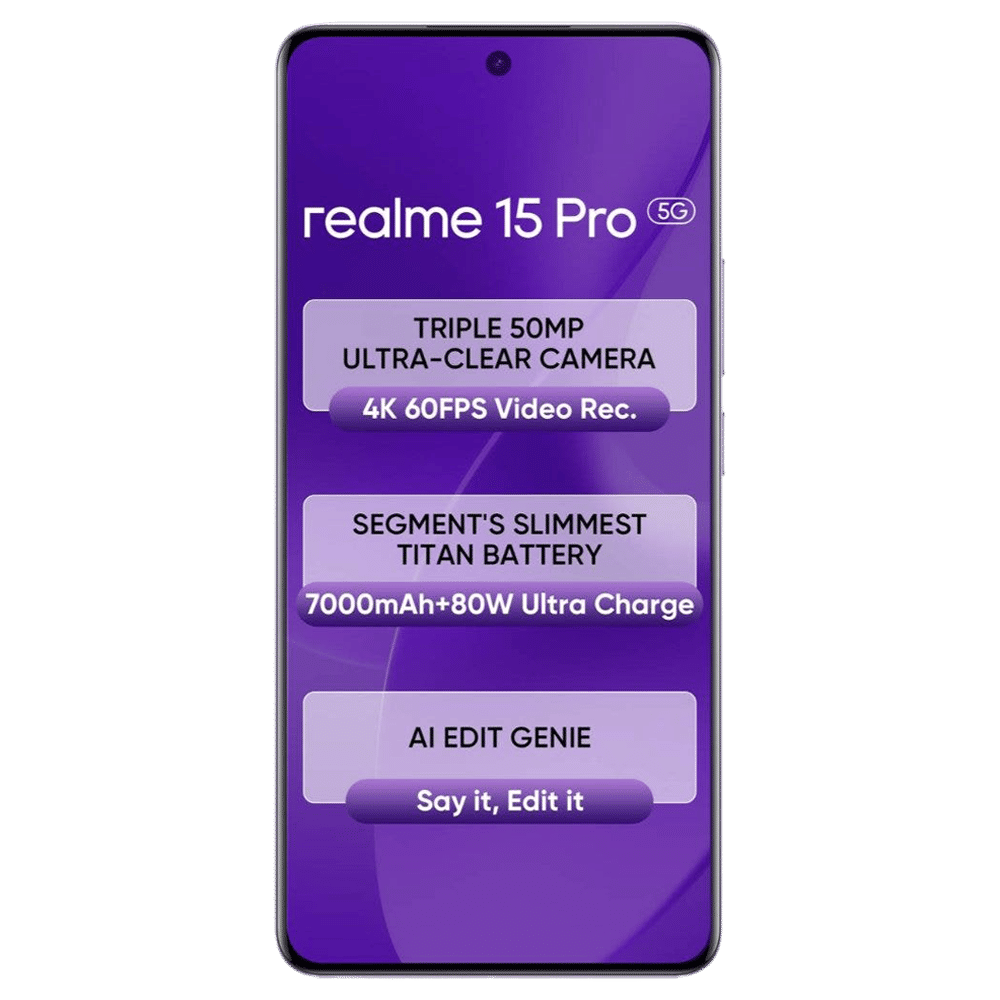 realme 15 Pro 5G (8GB RAM, 128GB, Silk Purple) realme 15 Pro 5G (8GB RAM, 128GB, Silk Purple)_11