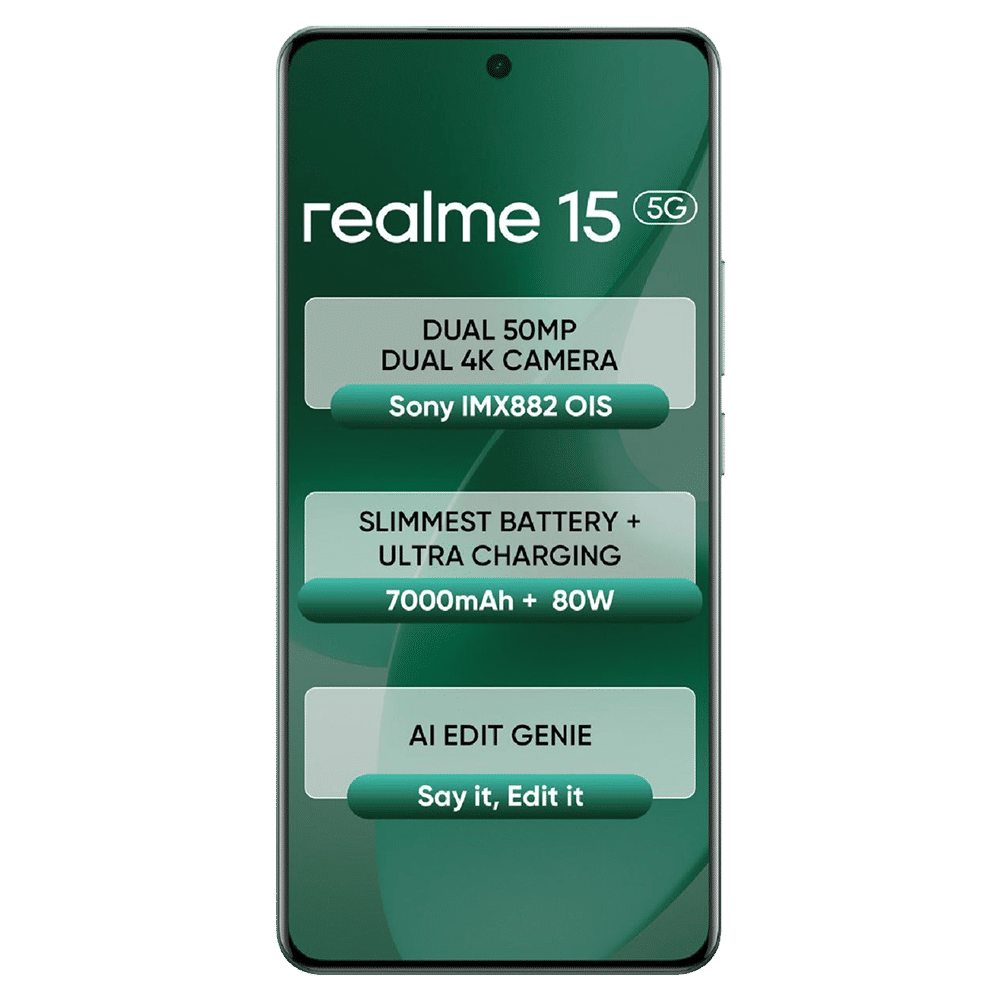 realme 15 5G (12GB RAM, 256GB, Velvet Green) realme 15 5G (12GB RAM, 256GB, Velvet Green)_11
