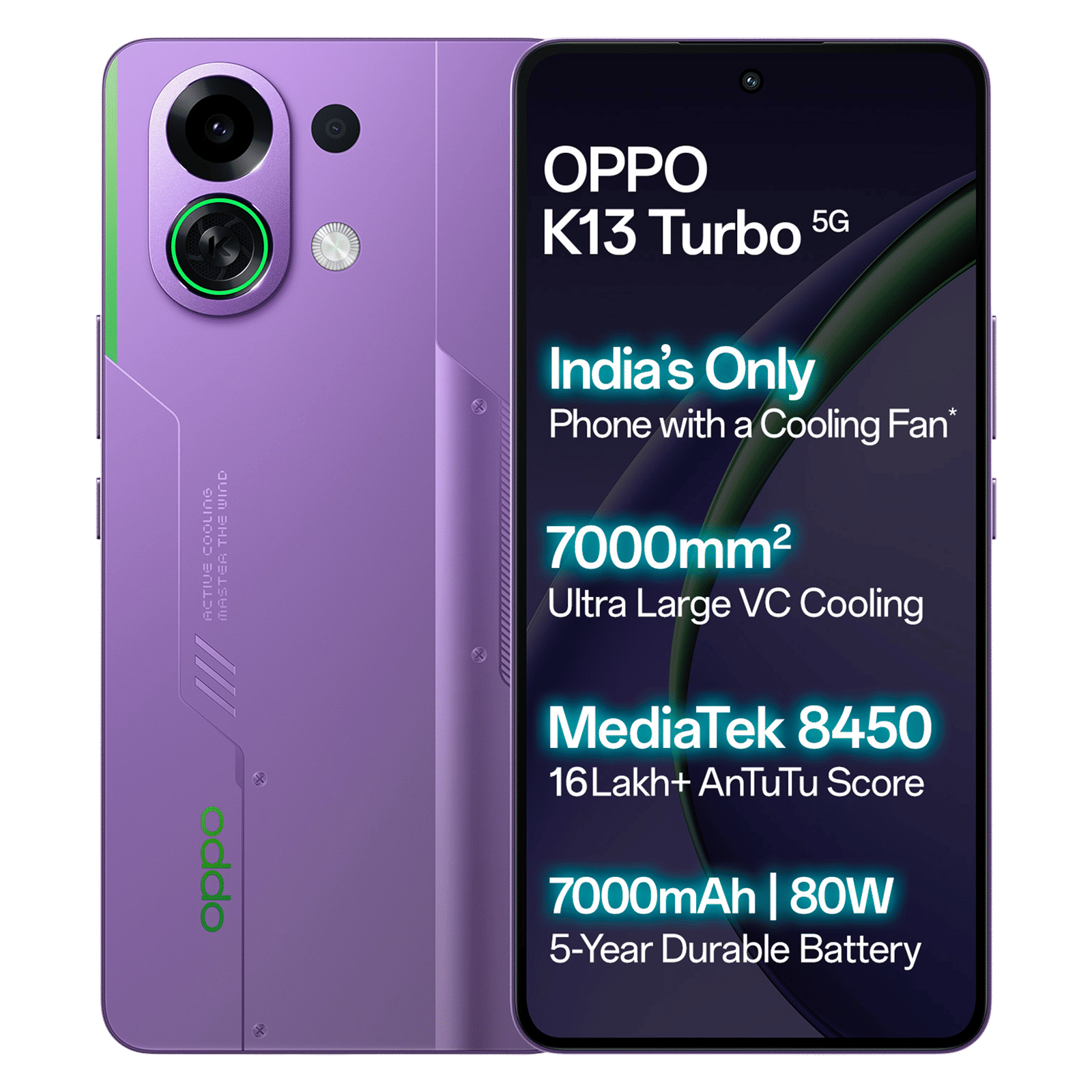 oppo K13 Turbo 5G (8GB RAM, 256GB, Purple Phantom) oppo K13 Turbo 5G (8GB RAM, 256GB, Purple Phantom)_1