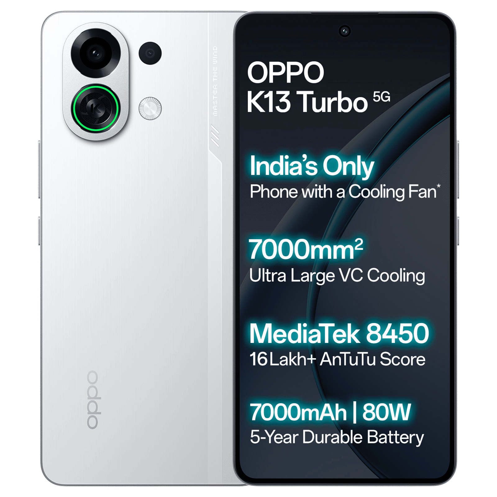 oppo K13 Turbo 5G (8GB RAM, 128GB, White Knight) oppo K13 Turbo 5G (8GB RAM, 128GB, White Knight)_1