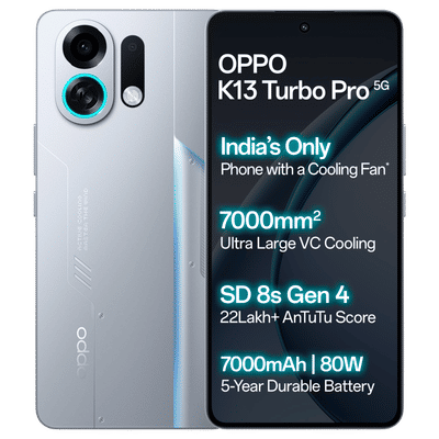 oppo K13 Turbo Pro 5G (8GB RAM, 256GB, Silver
                  Knight)