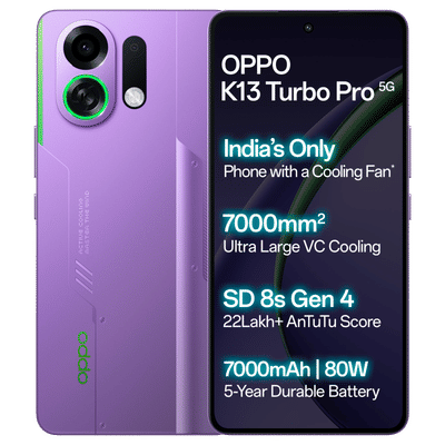 oppo K13 Turbo Pro 5G (8GB RAM, 256GB, Purple
                  Phantom)