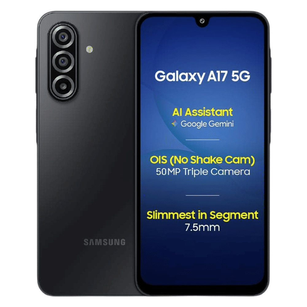 SAMSUNG Galaxy A17 5G (6GB RAM, 128GB, Black)|With Travel Adapter_1