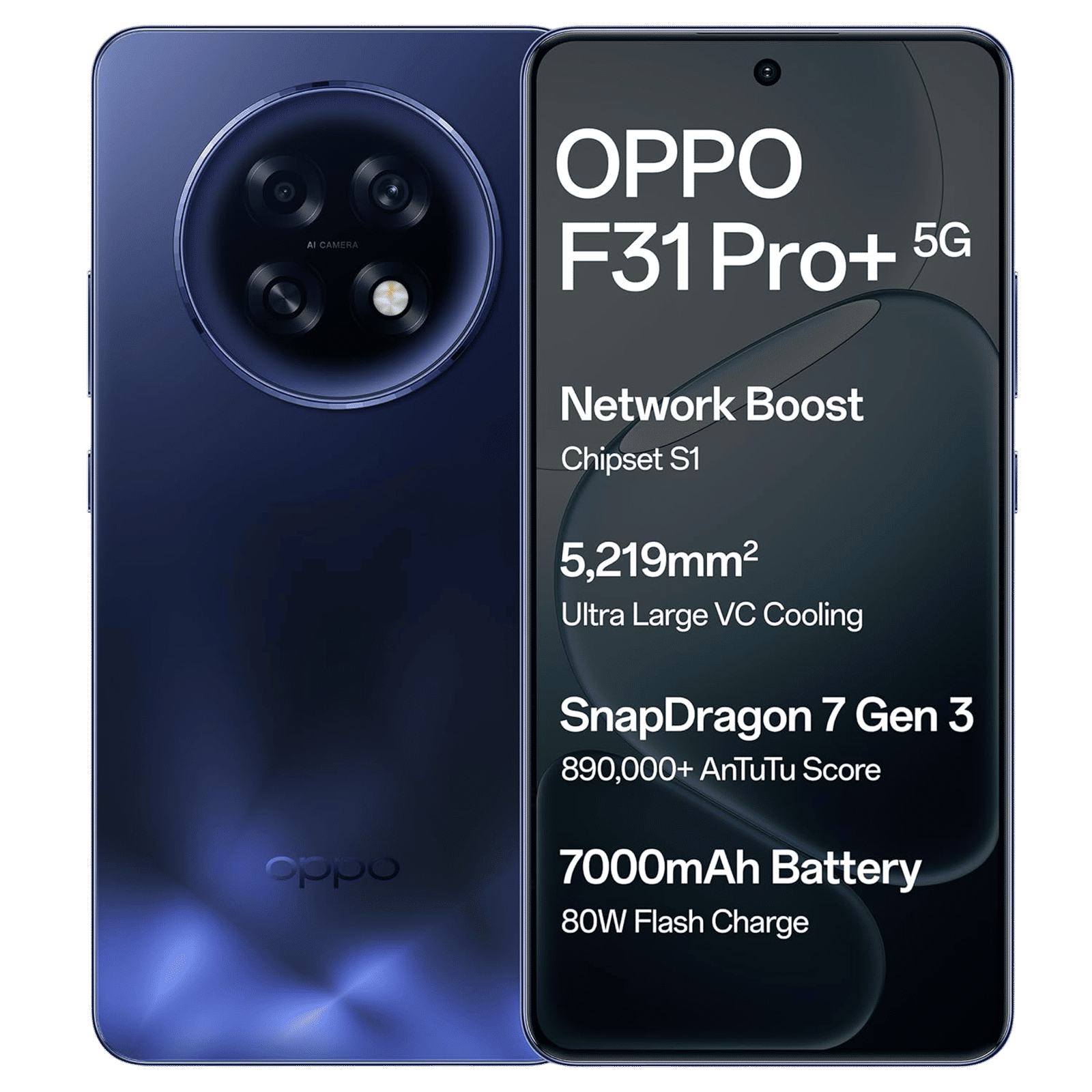 oppo F31 Pro Plus 5G (8GB RAM, 256GB, Gemstone Blue) oppo F31 Pro Plus 5G (8GB RAM, 256GB, Gemstone Blue)_1