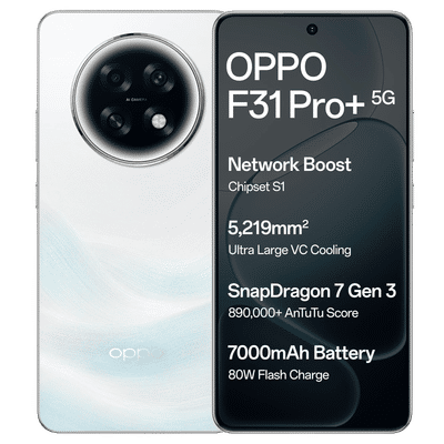oppo F31 Pro Plus 5G (12GB RAM, 256GB, Himalayan
                  White)