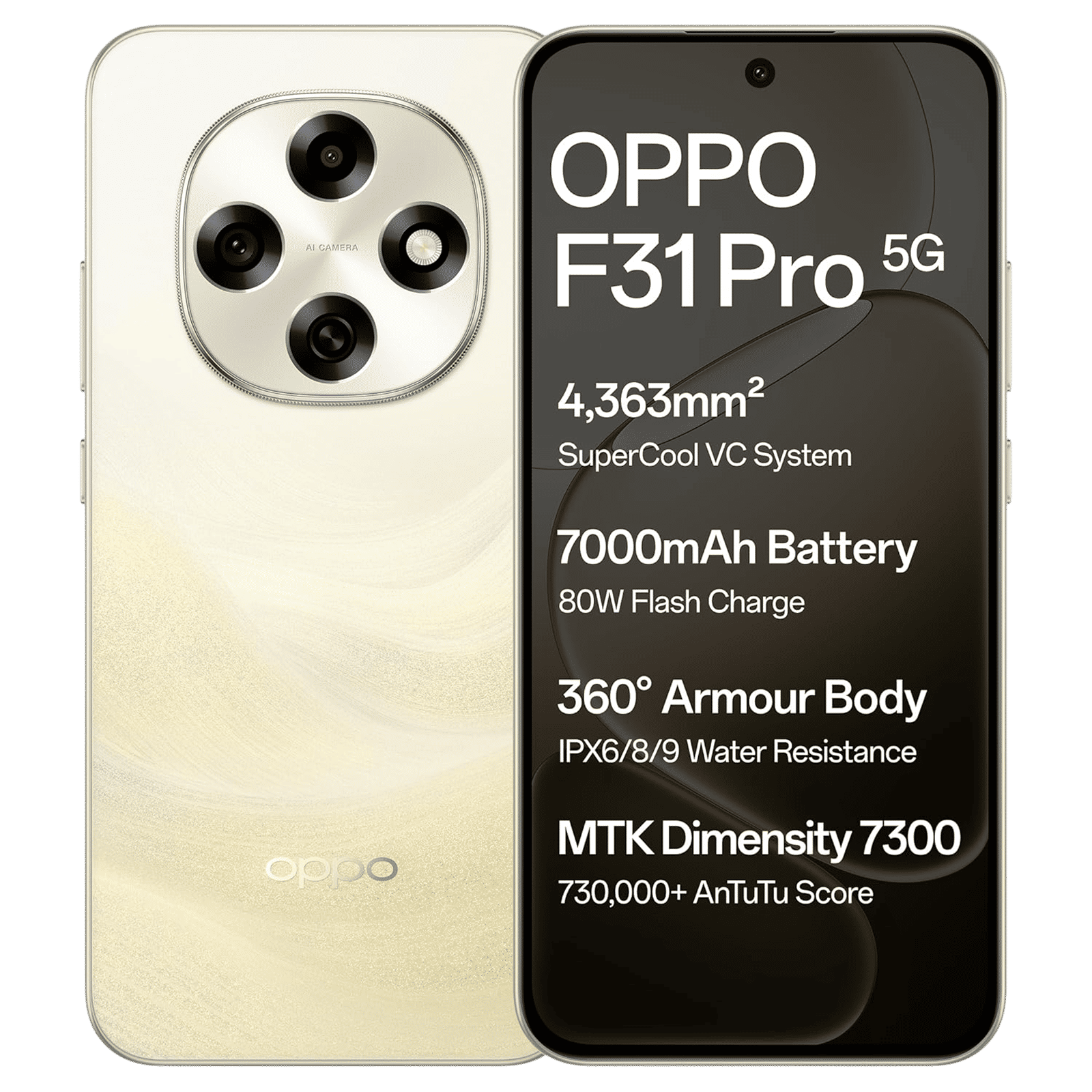 oppo F31 Pro 5G (8GB RAM, 128GB, Desert Gold) oppo F31 Pro 5G (8GB RAM, 128GB, Desert Gold)_1