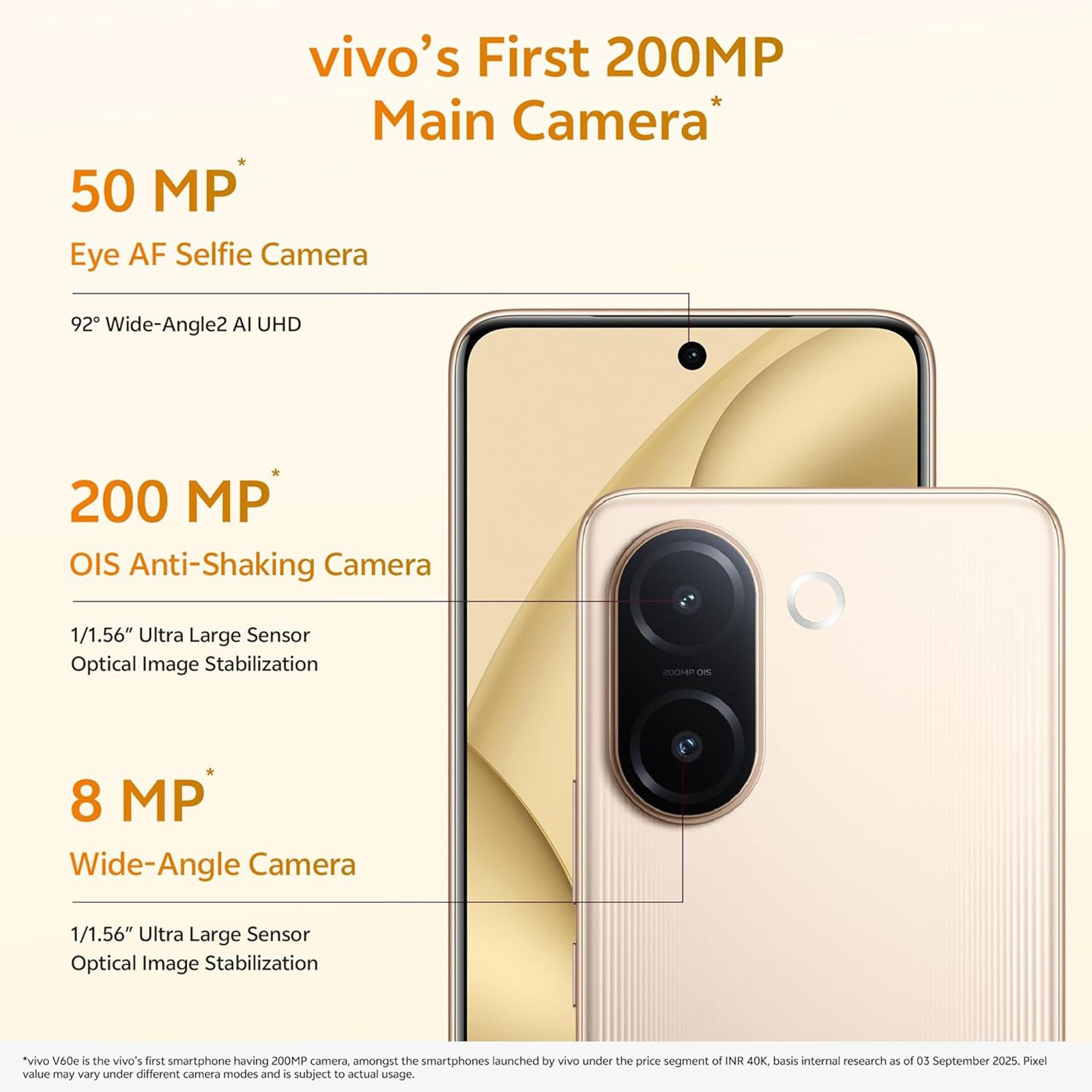 vivo V60e 5G (12GB RAM, 256GB, Noble Gold) vivo V60e 5G (12GB RAM, 256GB, Noble Gold)_17