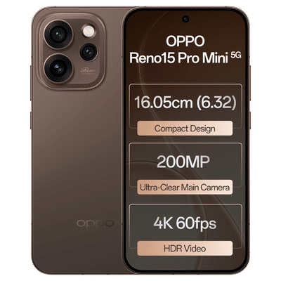 oppo Reno15 Pro Mini 5G (12GB RAM, 512GB, Cocoa Brown)