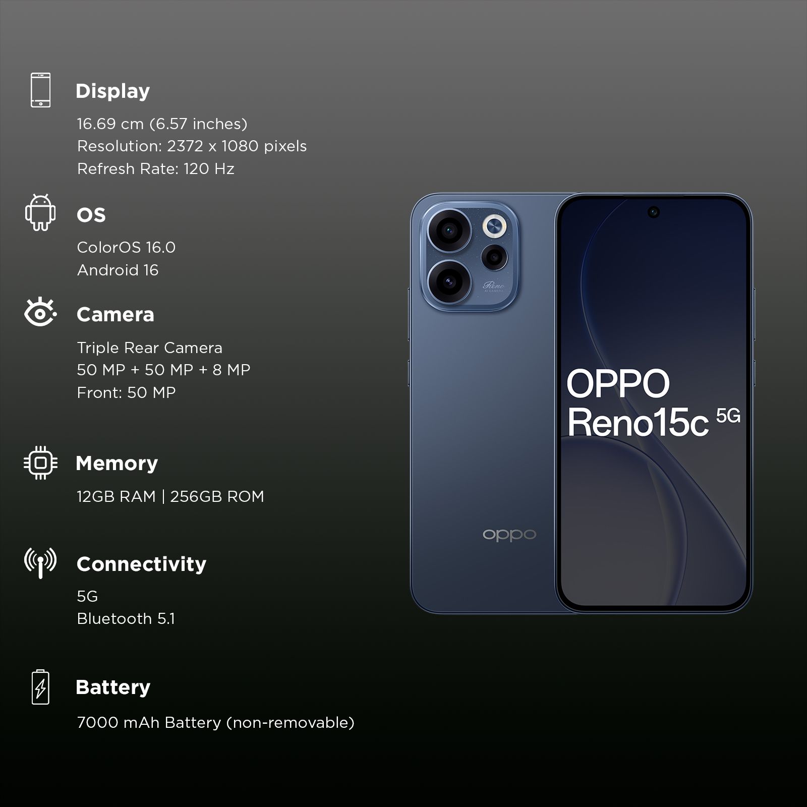 oppo Reno15c 5G (12GB RAM, 256GB, Twilight Blue)_3