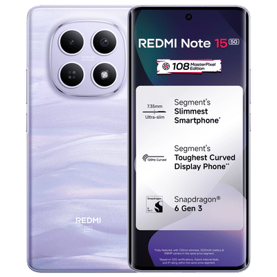 Redmi Note 15 5G (8GB RAM, 256GB, Purple)